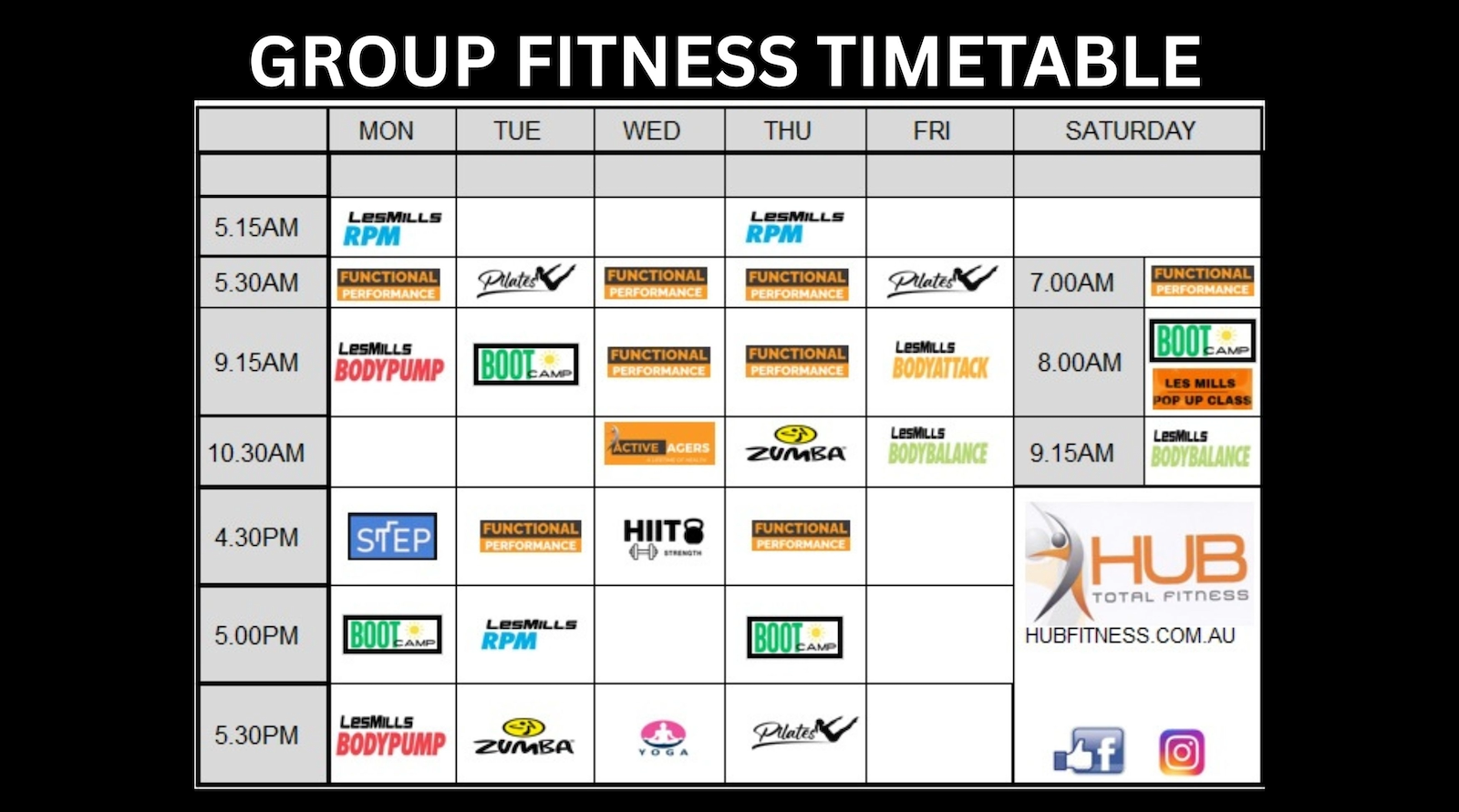 Timetable